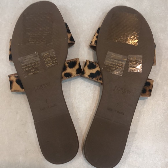 BNWT J Crew Leopard Slides - Picture 3 of 4